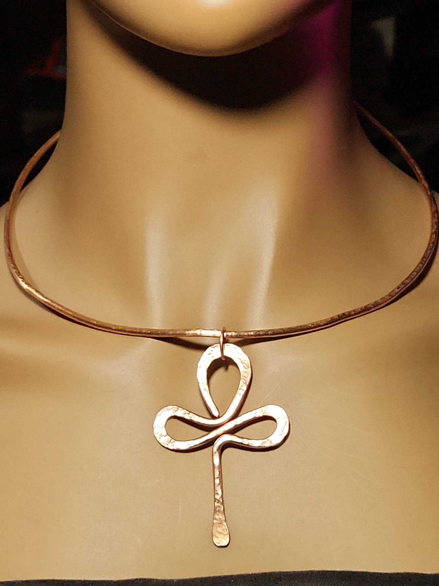 Large Pure Copper Artistic Ankh | African Jewelry | Intention Jewelry