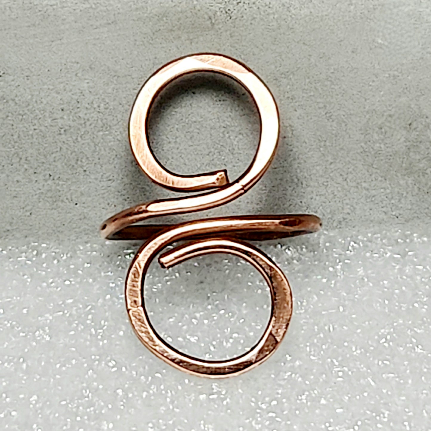 Hammered Copper Infinity Ring | Statement Ring | Wire Jewelry | Copper Jewelry | Intention Jewelry