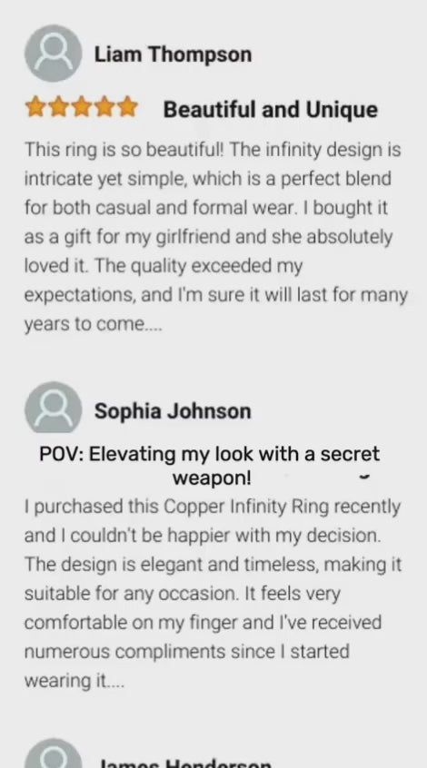 Hammered Copper Infinity Ring | Statement Ring | Wire Jewelry | Copper Jewelry | Intention Jewelry