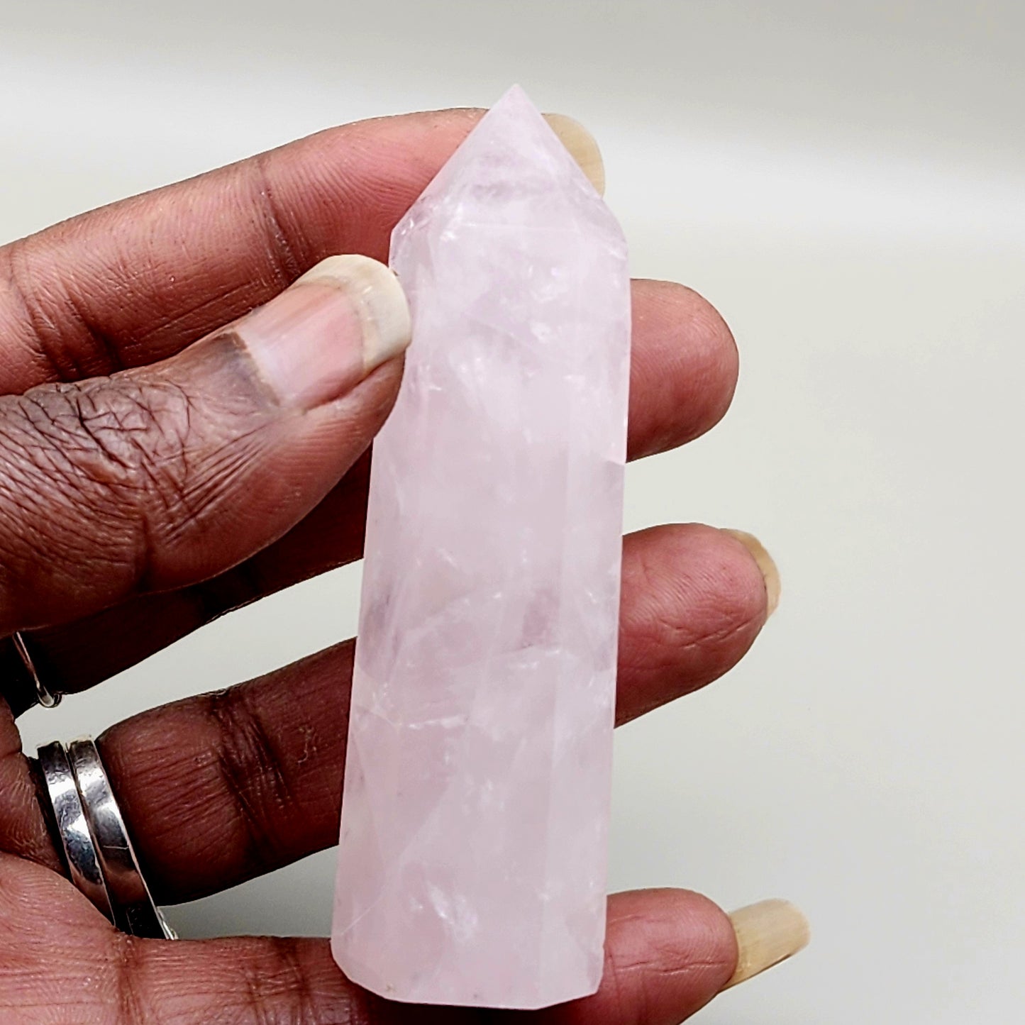 Rose Quartz Crystal Tower